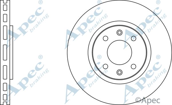 APEC BRAKING Тормозной диск DSK2175